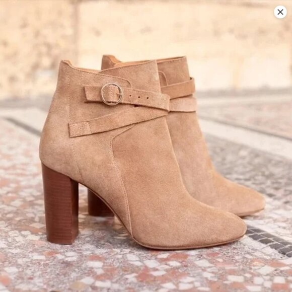 Sezane High Jonas Boots in Beige Size US 7 (FR Size 38) - Picture 2 of 5